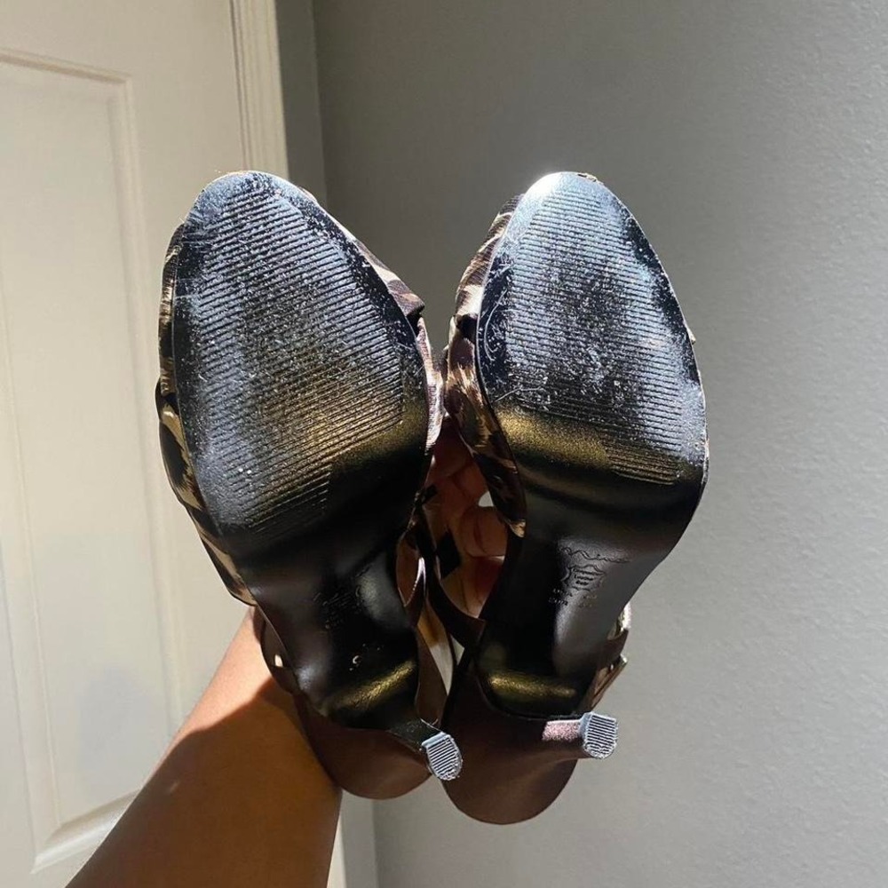 Nina brown leopard print heels Size US 9 - Picture 4 of 6